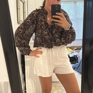 ba&sh patterned blouse